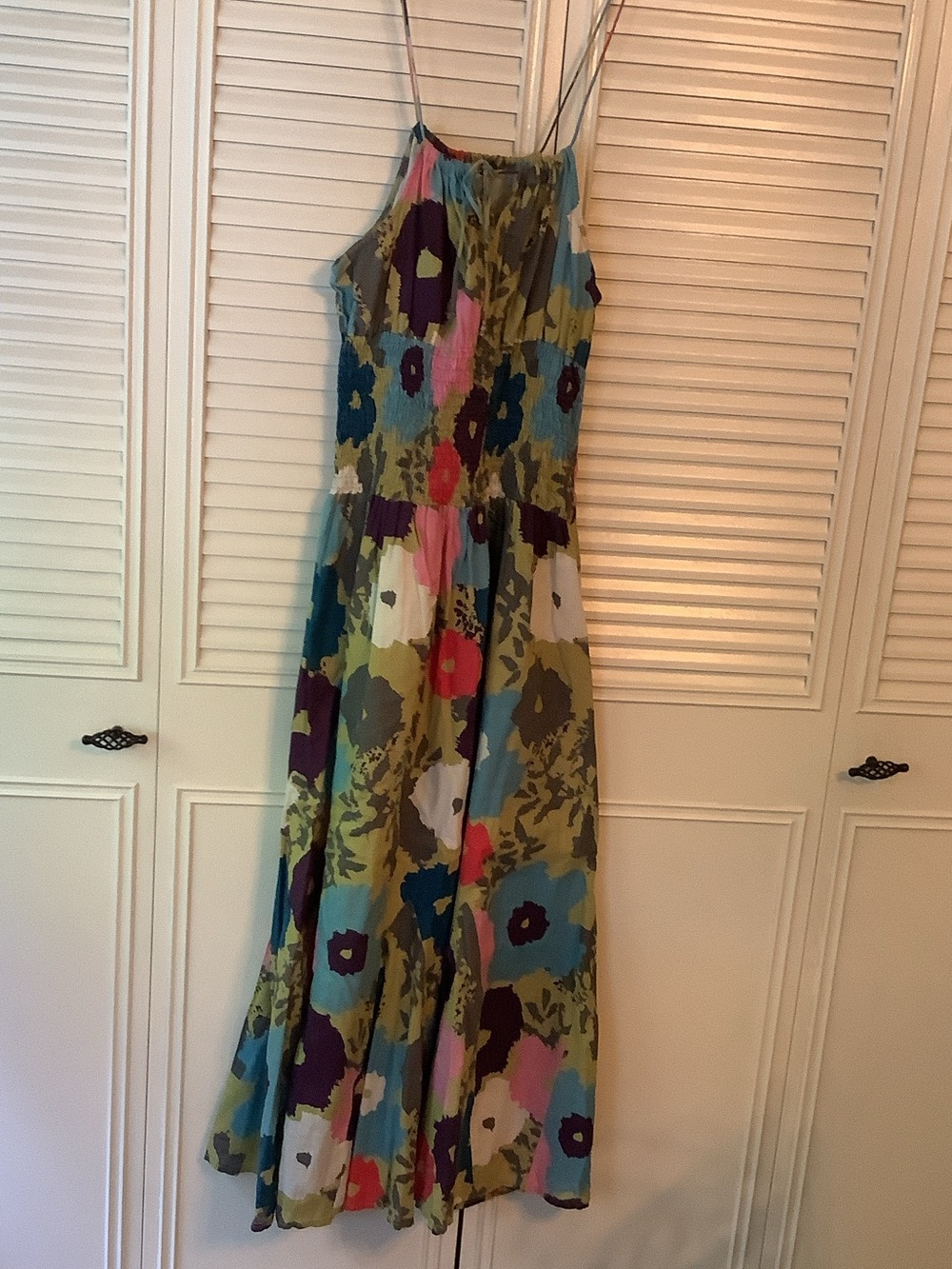 Floral Multi-Color Spaghetti Strap Maxi Dress